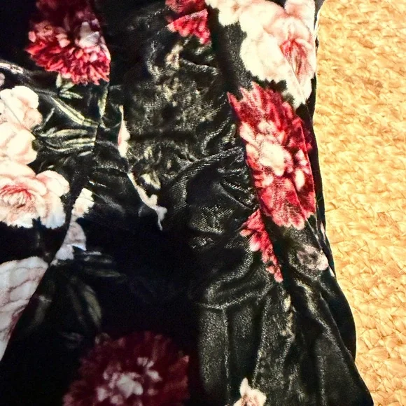 Revolve NICHOLAS Black Floral One-Shoulder Dress - Picture 6 of 9